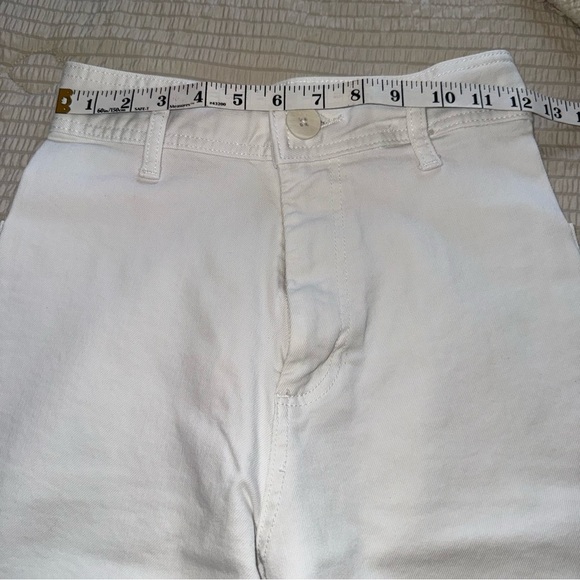 White Zara High Rise Wide Leg Marine Full Length Jeans 2 - Picture 4 of 7